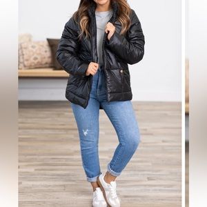 Chic Warm Puffer Jacket with side pockets